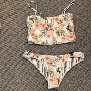 Abercrombie reversible bikini with removable strap
